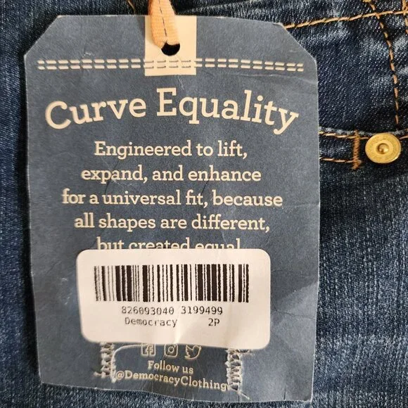 Democracy Women's Skinny Jeans - Blue Denim - Picture 4 of 8